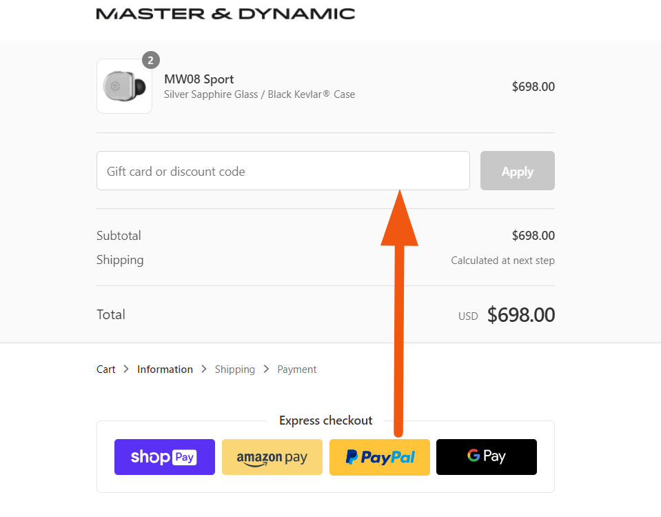 master & dynamic coupon image