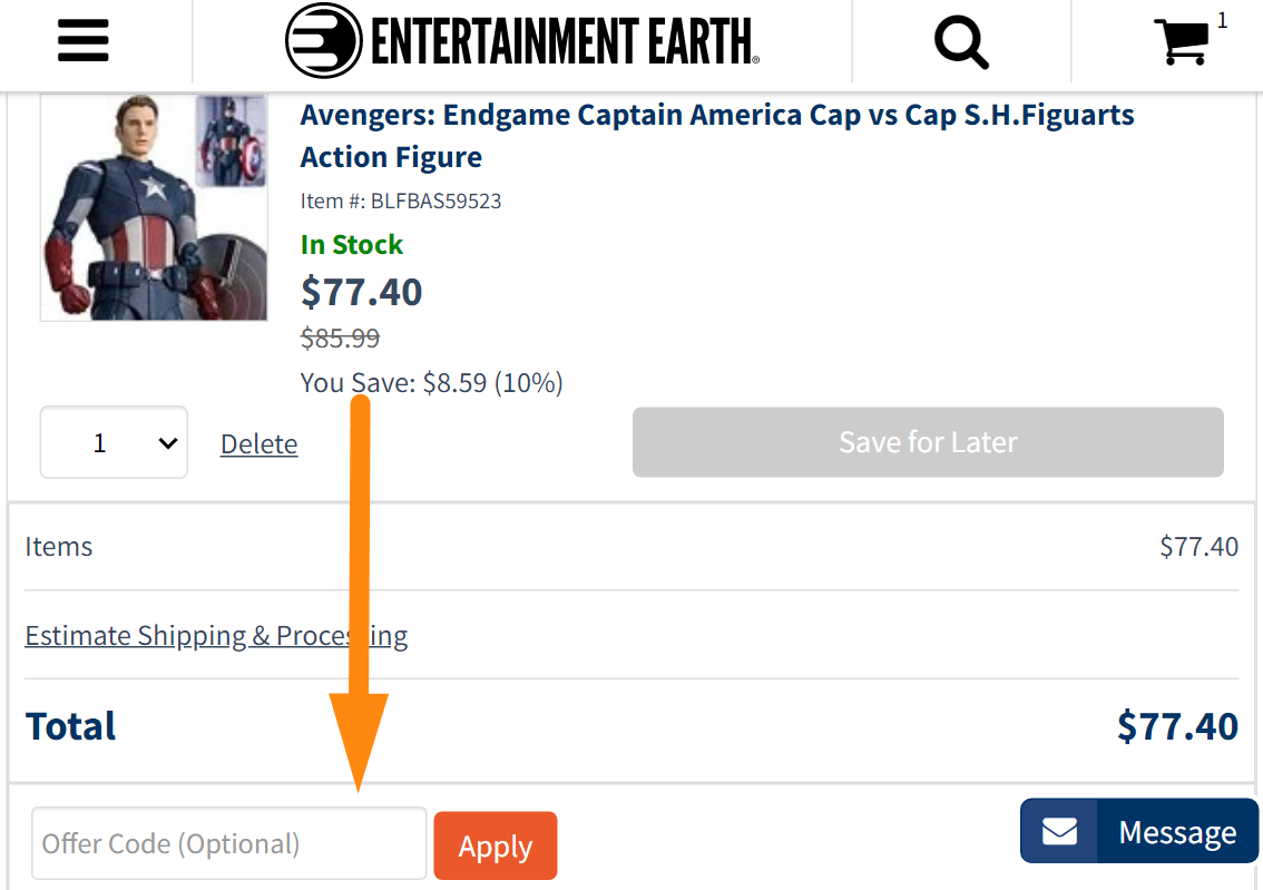 entertainment earth coupon image