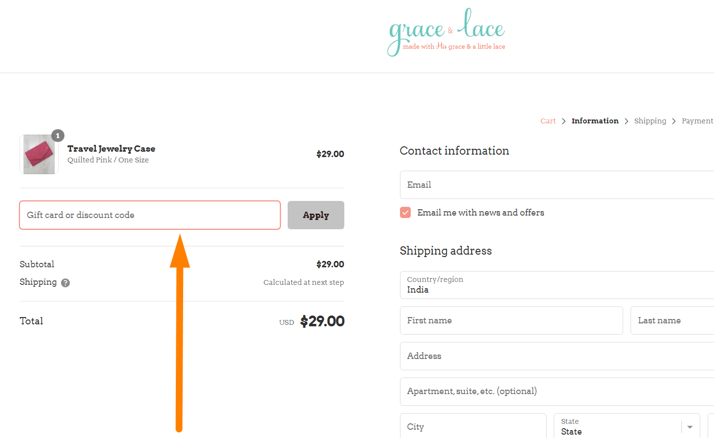 grace and lace coupon code