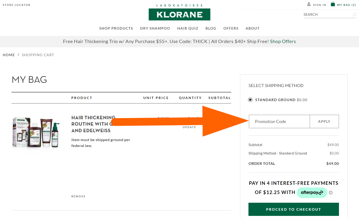 klorane coupon code
