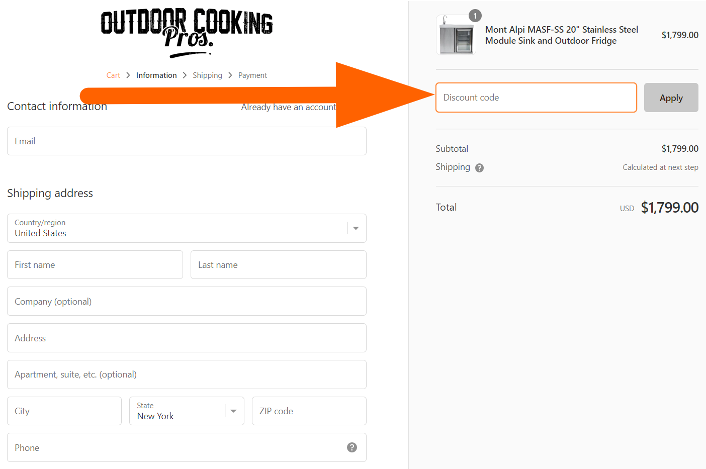 outdoor cooking coupon code