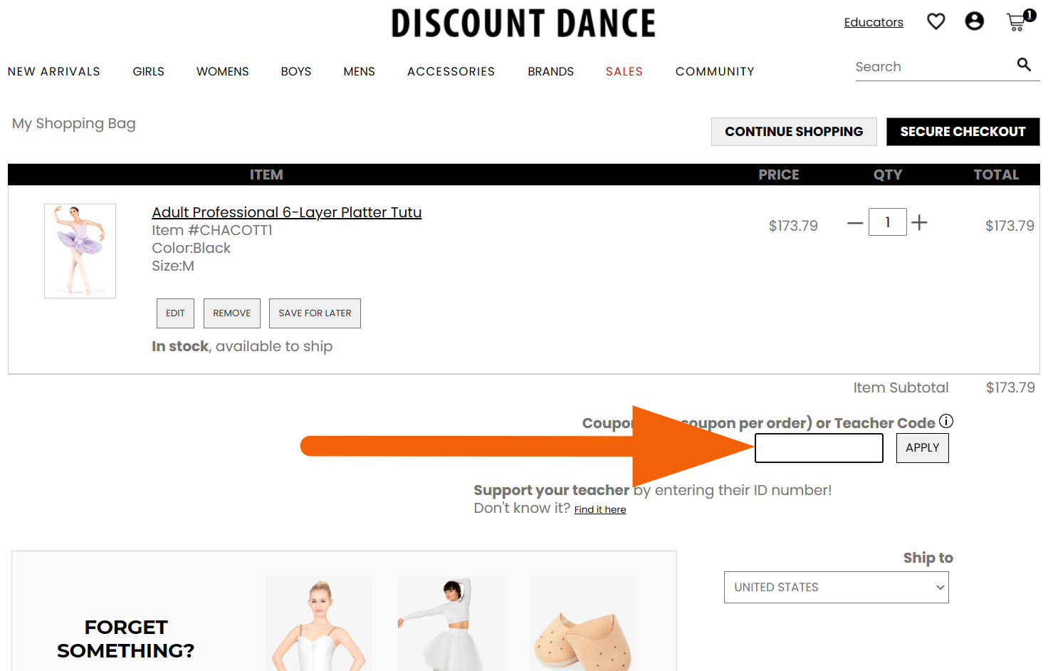 discount dance coupon code